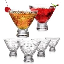 Lot De 2 Verres à Martini Sans Pied Avec Refroidisseur – 150 Ml – Design Base Boule Transparent Pour Cocktails Frais Et Élégants