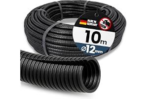 Kalitec 10 m Flexrör Slitsat NW 12 - Korrugerad Slang och Kabelskydd