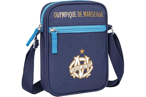 OLYMPIQUE DE MARSEILLE Pochette Sacoche Bandoulière Om - Collection Officielle
