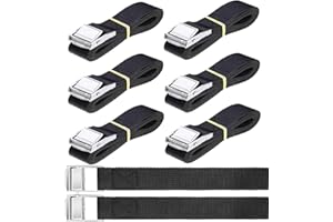 Sangles D'arrimage Sangle Arrimage de Fixation 40CM x 2CM Sangle D'arrimage avec Boucle de Serrage Sangle à Griffe 8pcs (8)