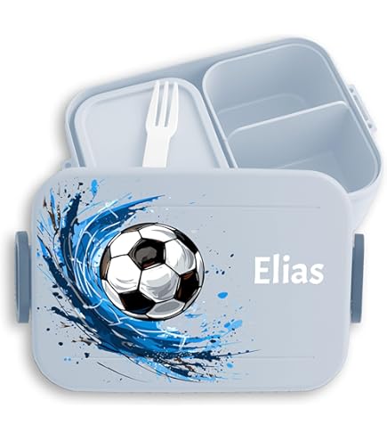 Mepal Brotdose Campus - Personalisierte Drachen Lunchbox Für Kinder, 750 Ml Blau