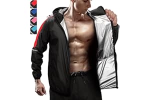 RDX Traje Sauna Mujer Hombre Adelgazante, Reach Oeko Tex 100 Certificado, Sudor Chándal con Capucha, Trajes de Sudoración Deportiva Fitness Boxeo Yoga Running Gimnasio, Conjunto de Pantalón Superior