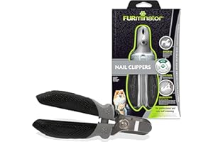 Furminator Nożyce do pazurów dla psów i kotów – profesjonalna i łatwa pielęgnacja pazurów dzięki regulowanej prowadnicy na paznokcie