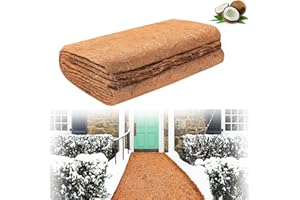 Riare 1 Pack 80 X 300 cm No Slip Ice and Snow Carpet Mats- Natural Coconut Fiber Carpet for Walkway Safety, Winter Anti-Slip Coco Coir Carpet Runner for Outdoor Front Door Garden Hallway Porch Stair