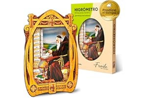 EMMA HAPPY Igrometro Fraile del Tempo - Igrometro di Cabello Monaco del Tempo, indicatore tradizionale del clima e dell'umidità, prodotto in Spagna (Gallego)