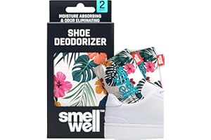 SmellWell Worki oczyszczające powietrze eliminujące zapachy (2 szt. | 100 g) odświeżacz powietrza z węglem bambusowym do użytku od siłowni do samochodu do domu (Hawaii Floral, Original)