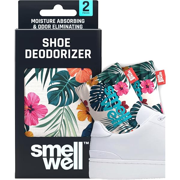 SmellWell Désodorisant Naturel Pour Chaussures - Lot De 2 - À Base De Charbon De Bambou - Efficace 6 Mois - 13