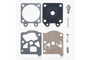 Haishine 2 Set Riparazione del carburatore Ricostruzione del kit diaframma di carbone per Partner 350 351 370 371 420 Motosega Walbro 33-29 Parti di ricambio