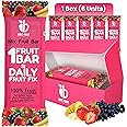 BARE FRUIT 100% Mix Fruit Bar | Healthy Breakfast Diet Energy Snacking Bar for Kids & Adults | Plant Based Protein & Fibre - Rich in Vitamin A, C, Magnesium & Iron | No Added Sugar, Zero Preservatives (Pack of 1 (6 units), Mixed Fruit Strawberry)