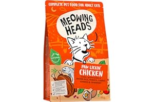 Meowing Heads Complete Dry Cat Food 4kg - Paw Lickin' Chicken - Vet Approved