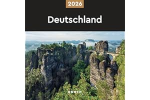 Deutschland - KUNTH Broschurkalender 2026: Farbenprächtiger Wandkalender mit Monatskalendarium für Notizen