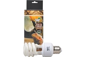 LUCKY HERP Lampadina 10.0 UVA, UVB compatta e fluorescente per rettilari, da 13 W