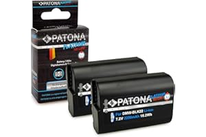 PATONA 2x Platinum Batteria DMW-BLK22 Compatibile con Panasonic DC-S5, G9, GH5, GH5S