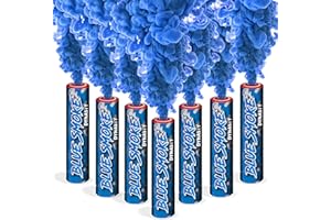 Dynastyparty - Smoke Bomb Grenades Flares- Pack of 7 Ring Pull Smoke Flares - 7 Blue Smoke Bombs grade smoke, designed to impress