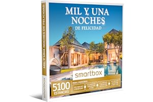 Smartbox - Caja Regalo Mil y una Noches de Felicidad - Idea de Regalo para Parejas - 1 Noche con Desayuno y Cena o SPA para 2 Personas