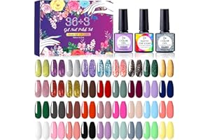 BEYAOBN Zestaw do lakieru do paznokci UV, 39-częściowy zestaw do lakieru do paznokci Żel do paznokci Zestaw do paznokci Żel do paznokci Żel do paznokci Kolor Żel Zestaw do paznokci Początkujący