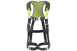 Honeywell Miller H500 Harness Industry Comfort 1036083, Back & Front D-Rings, Auto Quick-Release Leg & Chest Buckles, Lightweight, Breathable, Suitable for Construction, Size 3, IC6 Model