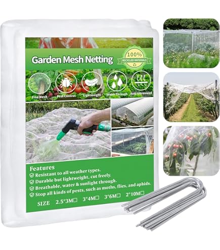 8M X 3M Filets De Jardin Anti-Oiseaux Maille De 2,5Cm- Filet De Protection Pour Bassin D'Eau