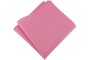 TigerTie - Fazzoletto da taschino di alta qualità, 100% cotone, tinta unita, 26 x 26 cm