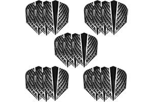 Harrows Quantum - Juego de 5 plumas para dardos (15 plumas en total) I 100 micras, extra fuertes, fabricadas en el Reino Unido, accesorios profesionales para dardos