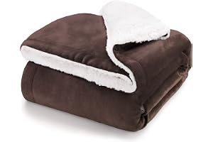 Blumtal Premium Sherpa mysfilt 130 x 150 cm - varm filt OEKO-TEX®-certifierad tjock sofffilt, sängöverkast eller vardagsrumsf