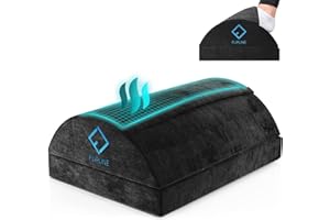 FLIPLINE Biurko z kieszenią na nogi z włókna szklanego [ThermoFlow] Podnóżek z regulacją wysokości na biurko, do biura, biura domowego, na nogi