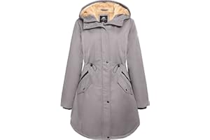 OROLAY Parka da Donna Invernale Caldo di Media Lunghezza con Piumino da Esterno con Cappuccio Foderato in Pile