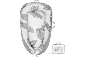 URMYWO Baby Essentials for Newborn, Baby Nest Pod, Baby Lounger for 0-12 Months Boys Girls, Breathable & Soft Travel Cot, Baby Gifts