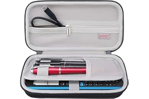 BOVKE Hard Travel Case for Texas Instruments TI-Nspire CX CAS/CX II CAS, Ti-84 Plus CE Color Graphing Calculator, Large Zipped Pocket for USB Cables, Manual, Pencil and Other Accessories, Black