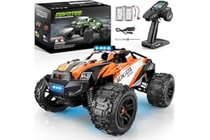 Dromlag Voiture Télécommandée 36 KM/H, 1:18 4WD Monster Truck RC Voiture Jouets, Tout Terrain Rapide Voiture pour Enfant Adulte Anniversaire Cadeau