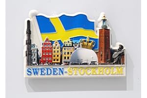 DESIGNO 3D Resin Colourful Fridge Magnets Kitchen Decor (Sweden)