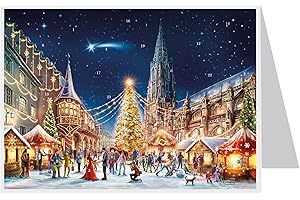 Postkarten-Adventskalender Freiburg: Papier-Adventskalender