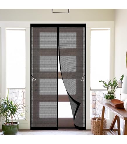 Fliegengitter Magnet Tür 87x204 Cm – Ohne Bohren, Mit Starken Magneten, Für Balkon- & Terrassentüren