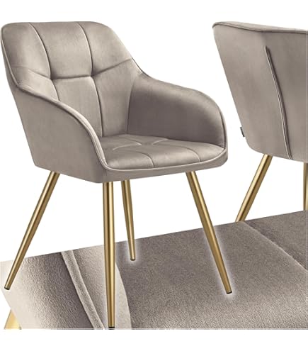 tectake® eetkamerstoel, keukenstoel, ergonomisch ontwerp, beklede stoel