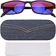 Colorblind Glasses for Men, Improve Color Resolution Corrective Glasses Vivid Images Fashionable Look Enchroma Glasses for Color‑Blind And Nearsighted People