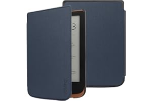 VOVIPO Cienkie etui Hardshell do czytnika e-booków Pocketbook Touch HD 3 / Touch Lux 5 / Touch Lux 4 / Basic Lux 2 E-Reader - lekki pokrowiec ze skóry PU premium z funkcją automatycznego