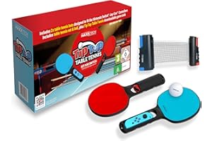 MAXX TECH Tip-Top Table Tennis ! Ping-Pong Kit pour Nintendo Switch - Code de Téléchargement de Jeu inclus. Ne contient pas de cartouche de jeu !