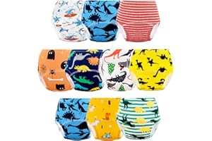 JACKLOVEBRIEFS Mutandine di Apprendimento per Bambino Cotone Assorbente Mutande Apprendimento 2-6 Anni, Multicolore