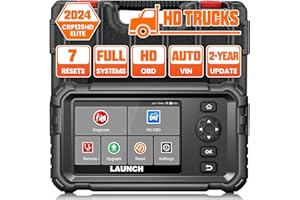 LAUNCH CRP129 HD Elite LKW Scanner, Diagnosegerät Vollständiger System-Codeleser für Schwerlastkraftwagen, mit 7 Rückstellservice für 99% Lastwagen & Nutzfahrzeuge Heavy Duty Truck