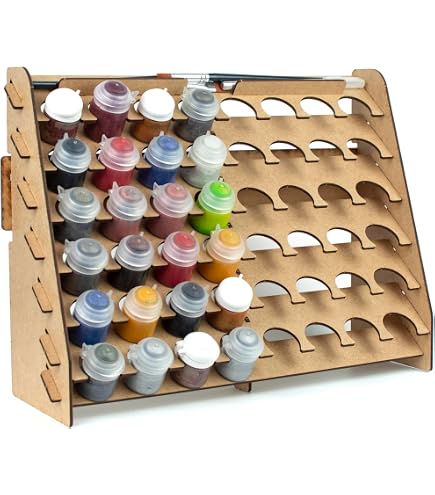HOTUT Set 20 Pennelli Professionali Per Dettagli Fini, Pittura Miniature E Modellismo, In Nylon, Con Manico In Betulla, Per Acquerello E Dry Brush