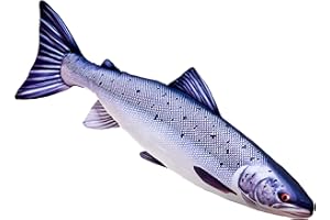 GABY Fish Pillows Dekoratives Kissen in Form des echten Fisches, Atlantischer Lachs