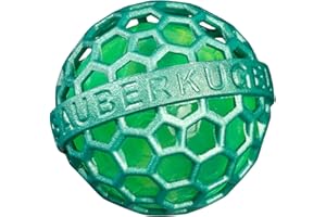 Sauberkugel® Taschenreiniger (Disco Green) – Wiederverwendbare Taschenreiniger Sauberkugel – Entfernt Schmutz, Krümel & Flusen aus Tasche, Koffer, Rucksack und Schulranzen