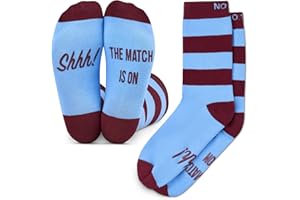 BRING ME SOCKS Football Fan Lounge Socks - Great Gift For Football Fans - 'Shhh! The Match Is On'