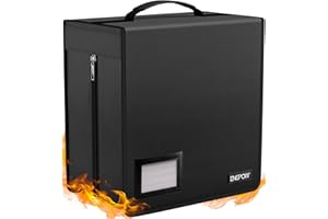 ENGPOW Fireproof CD Wallet 400 Capacity DVD Case Storage Boxes CD Holder Protective Bag Water Resistant Movie Music Media Memoir CD Sleeves Portable DVD Organizer Binder for Home Office Car