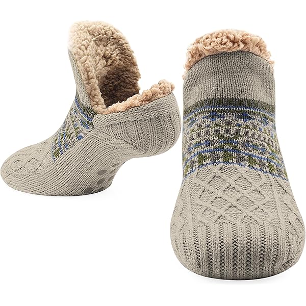 Dames Alpaca Wollen Sokken Dik Roze Blauw Grijs