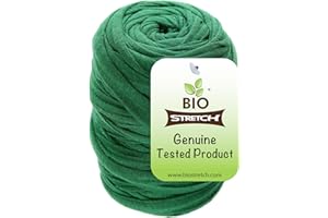 Biostretch Liens de Jardin Souples pour Plantes d’Intérieur et d’Extérieur – Résistants et Extensibles, Ficelle Découpable pour Plantes Grimpantes, Tomates et Jardinage à Domicile (20m / Vert)