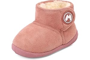 LACOFIA Stivali Invernali Bambina Stivaletti Caldi Neve Bambini Scarpe Invernali Fodera con Suola in Gomma Antiscivolo 20-25 EU