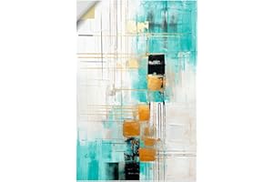 ‎ARTLAND ARTland Wanddeko Wandtattoo selbstklebende Vinylfolie 40x60 cm Loft Deko Modern Abstrakt Quadrate Muster Leben Geometrie U5EM