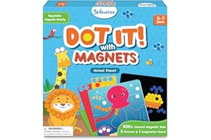 Skillmatics Dot It with Magnets - Animals, Repeatable Art for Kids, Mess-Free, Craft Kits, DIY Creative Activity, Gifts for Boys & Girls Ages 4, 5, 6, 7, Multicolour main image 0