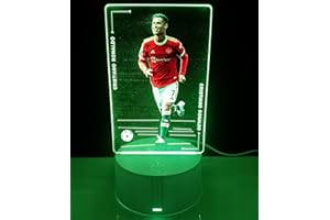 famvacor Lámpara decorativa de mesa luz nocturna táctil Ronaldo 7 colores lámpara mesita de noche (Ronaldo)